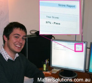 Nemek getting his Google AdWords Exam Result