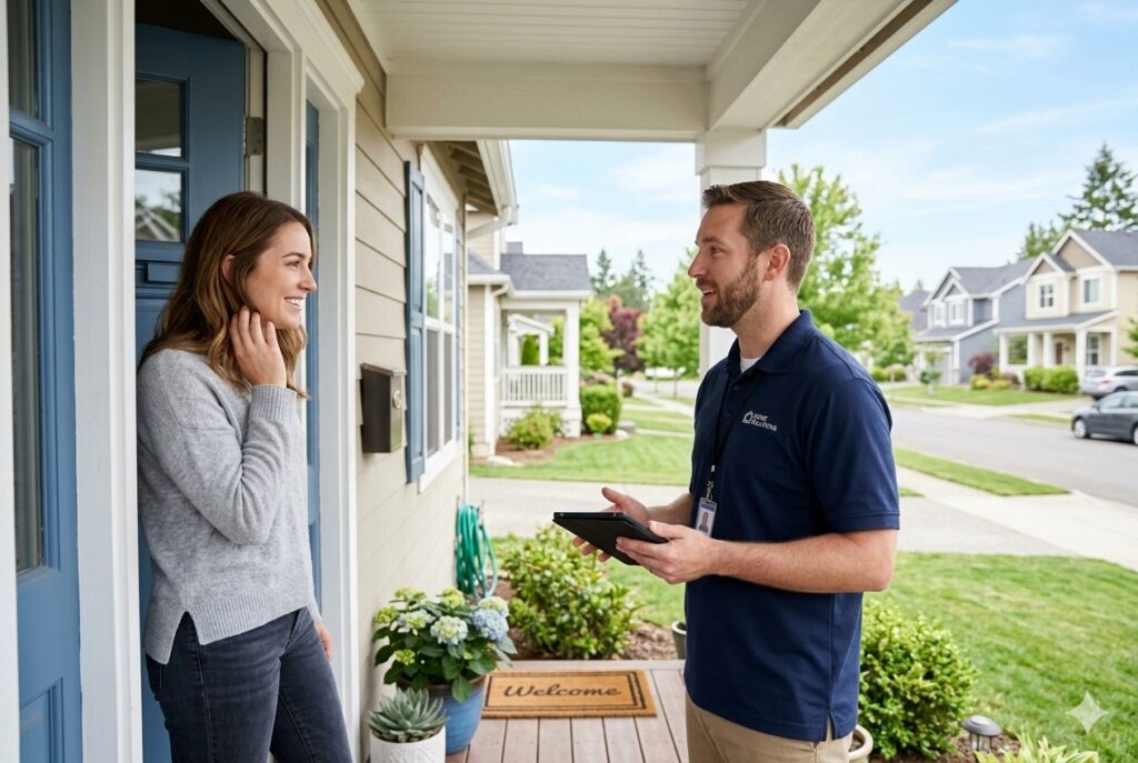 door-to-door salesman