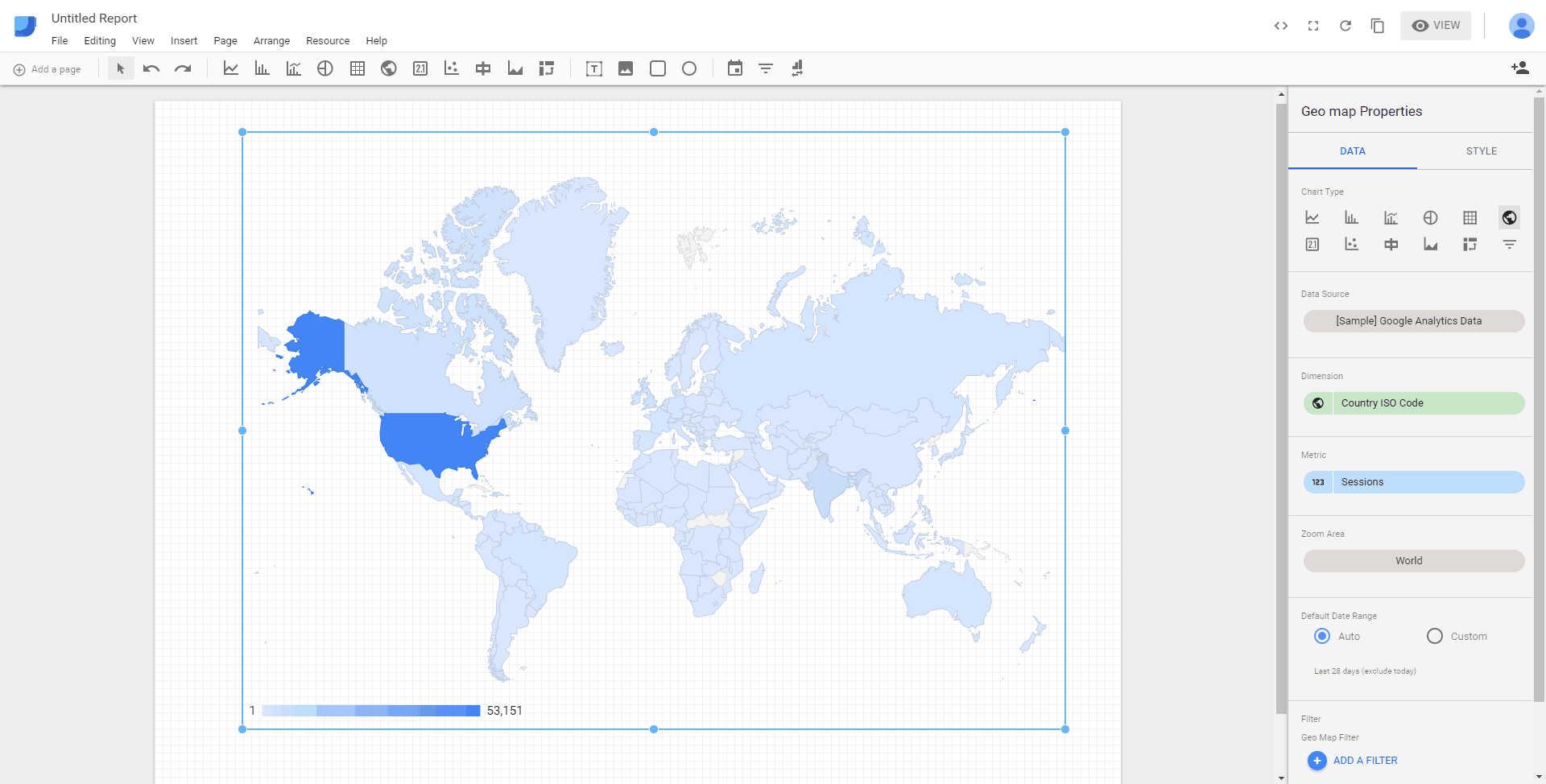 Looker Studio - GEO Map