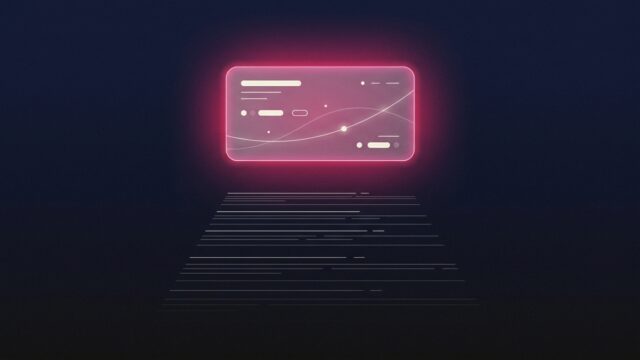 A highlighted summary card floating above search result lines, representing a Google AI Overview